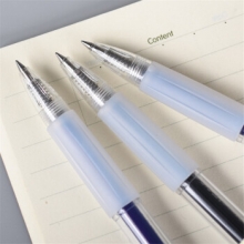 金万年 G-12541 简约纯透明0.5mm子弹头配RS09系列芯按压中性笔  蓝色 （计价单位：支）