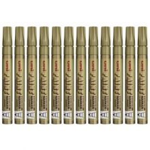 三菱（Uni） PX-20 中字油漆笔 金色 2.2-2.8mm 12支/盒（可用于汽车补漆）