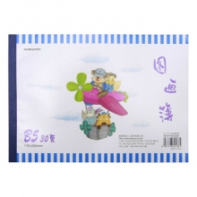 国誉(KOKUYO) WCN-PG0032 30页B5 胶装图画本. 图案随机