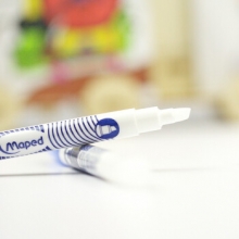 马培德（Maped）魔力擦钢笔可擦笔修正笔消字学生用双头安全涂改笔复写笔 线迹鲜明耐光耐水安全放心 128102CH