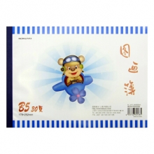 国誉(KOKUYO) WCN-PG0032 30页B5 胶装图画本. 图案随机