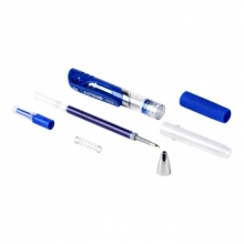 金万年 G-1135  优品爵士夹0.5MM子弹配RS09系列芯按压中性笔-蓝色 12支/盒