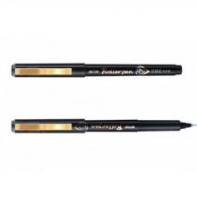 金万年 G-0014  亮金夹直液式出墨0.5mm半针管拔帽签字笔-黑色