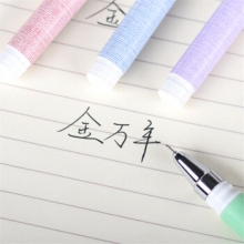 金万年 G-12040 微凉时光白色夹0.35全针管配RS06芯拔帽中性笔-