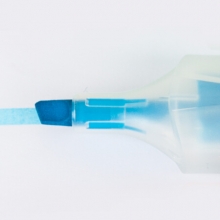 马培德 Maped 盒装柔软荧光笔 蓝色*12支 糖果色大容量软斜头记号笔 745930CH （计价单位：支）