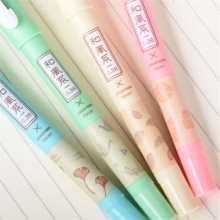 金万年 G-12870  和风系金属夹0.38全针管配RS06芯拔帽中性笔-蓝