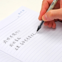 金万年（Genvana） G-0013A 黑色办公商务0.5半针管直液式签字笔 （计价单位：支）