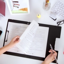 广博A6382 A4彩色强力文件夹 板夹 混色