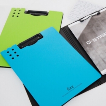 广博 A6381 彩色强力文件夹 A4板夹  颜色随机