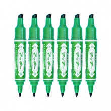 斑马（ZEBRA）MO-150-MC 大双头记号笔 油性标记笔 绿色 10支/盒