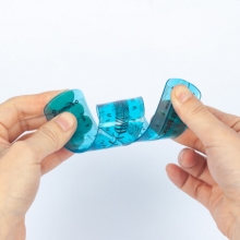 马培德 Maped 柔软直尺20cm 天蓝色 韧性好不易折断耐用软尺 279210CH