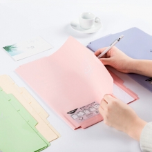 广博(GuangBo)A9035 爱の微笑7入半开式文件夹 颜色随机