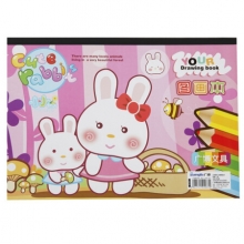 广博(GuangBo)GB16008 16K空白图画本 绘画板 颜色随机