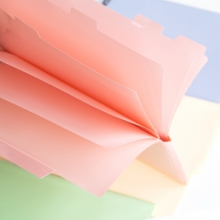 广博(GuangBo)A9035 爱の微笑7入半开式文件夹 颜色随机