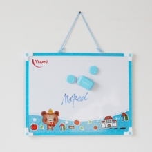 马培德（Maped）时尚白板 宝宝双面写字板小黑板可悬挂磁性画板 897610CH 粉色/蓝色随机发货
