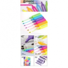 齐心 HP908 持久醒目斜头荧光笔韩版彩色涂鸦笔粉色