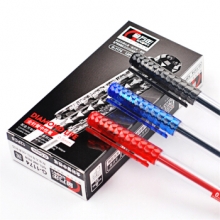 金万年  G-1174  晶亮菱形0.5mm全针配RS06系列芯拔帽中性笔-黑