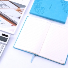 广博(GuangBo)FB60316 128张A5皮面记事本 蓝色