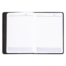 广博(GuangBo)GBP0647 32K120张拼皮皮面记事本 棕黑