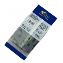 e代经典 标签带 9mm 标签纸色带 TZe-221 适用兄弟标签机色带 9mm白底黑字 TZe-221
