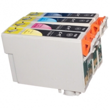 e代经典 T1091 墨盒4色套装（黑蓝红黄） 适用 爱普生 ME30 300 70 360 510 520 1100 600F 650FN