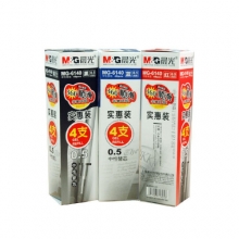 晨光  MG6140A  中性替芯4支特惠装  黑0.5
