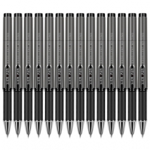 得力（deli）S73 1.0mm加粗中性笔 签字笔 12支/盒 黑色