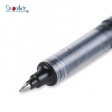 白雪(snowhite)PVR-155 直液式走珠笔子弹型中性笔 黑色0.38mm 12支盒装