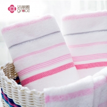 洁丽雅(grace) 纯棉百搭条纹舒适柔软 毛巾 6410 （条）