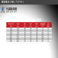 大通(DATONG)铜铝复合暖气片F14-600散热器600mm高每片价格