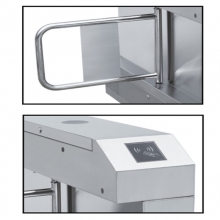 彩尼斯多 CN-BZ防撞双机芯 摆闸防撞人行通道闸机 动态人脸识别一体机 工地门禁系统