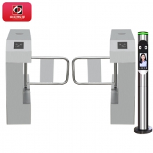彩尼斯多 CN-BZ防撞双机芯 摆闸防撞人行通道闸机 动态人脸识别一体机 工地门禁系统