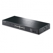 TP-LINK TL-SL1218PE-Combo 16口百兆POE交换机 2千兆口+2千兆光纤口