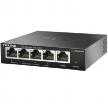 TP-LINK TL-SG2005P 5口千兆PoE交换机 4口PoEWeb网管交换机 监控网络网线分线器