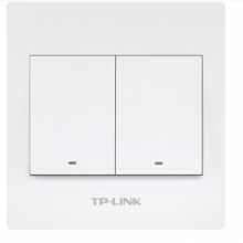 TP-LINK SWA120 无线智能面板开关 智能灯控墙壁感应定时开关智能联动wifi手机远程智能家居Wi-Fi零火版双键