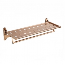 TOYO统用  TY-97439-1玫瑰金 折叠浴巾架卫生间毛巾架铝合金置物架浴室五金挂件