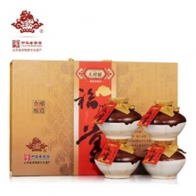 王村醋（WANG CUN CU）小米醋380ml*4礼盒山东特产酿造凉拌饺子佐餐调味送礼