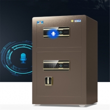 虎牌 保险柜家用大型双门 80cm 双门办公指纹密码全钢防盗保险箱 保管箱 平门微缝